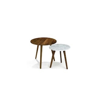 Amoeba Side Table - Walnut