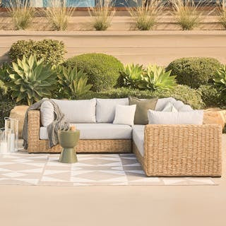 Capra 97" Outdoor Sectional - Beach Sand