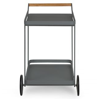 Boden Outdoor Bar Cart - Dark Gray