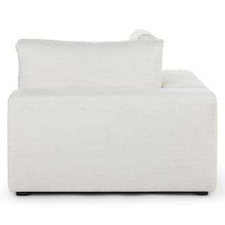 Beta 45" Corner Chair Module - Quartz White