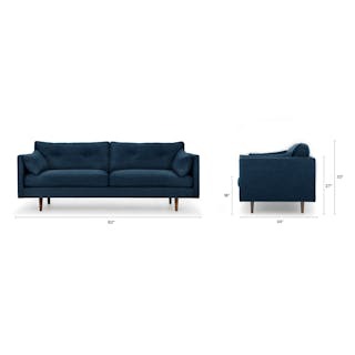 Anton 82" Sofa - Twilight Blue