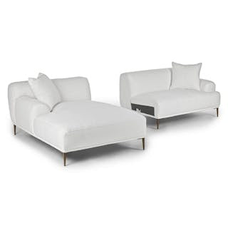 Abisko 94.5" Left Sectional - Quartz White