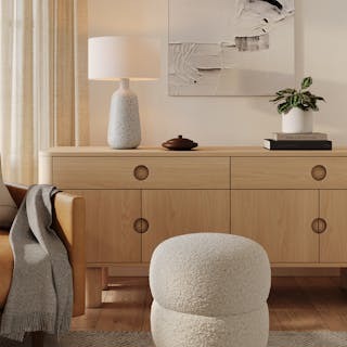 Ando Tall Table Lamp - Waxen White
