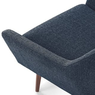 Angle 33" Lounge Chair - Denim Blue