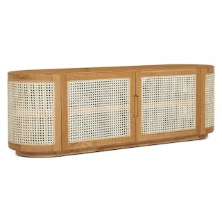 Candra 63" Media Unit - Oak
