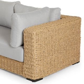 Capra 97" Outdoor Sectional Set - Beach Sand