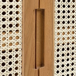 Candra 63" Media Unit - Oak