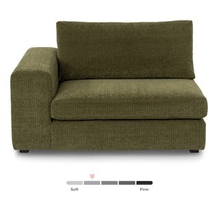 Beta 49" Left Arm Chair Module - Cypress Green