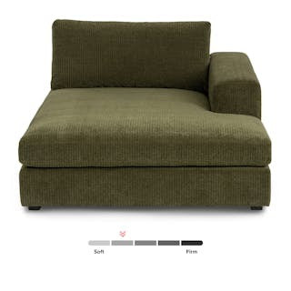 Beta 49" Right Chaise Module - Cypress Green