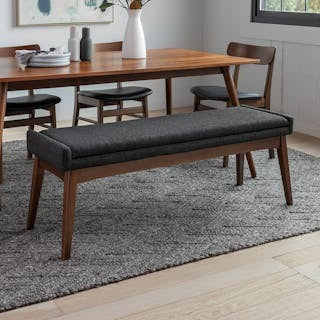 Chantel 56" Bench - Licorice
