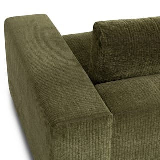 Beta 137.5" Left Modular Chaise Sectional - Cypress Green