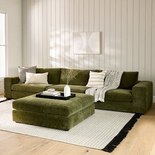 Beta 45" Ottoman - Cypress Green