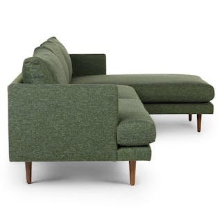 Burrard 112" Right Sectional - Forest Green
