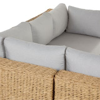 Capra 97" Outdoor Sectional Set - Beach Sand