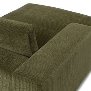 Beta 137.5" Left Modular Chaise Sectional - Cypress Green