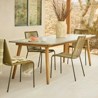 Atra 94.5" Outdoor Dining Table - Concrete