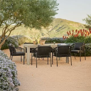Atica 71" Outdoor Dining Table - Washed Acacia