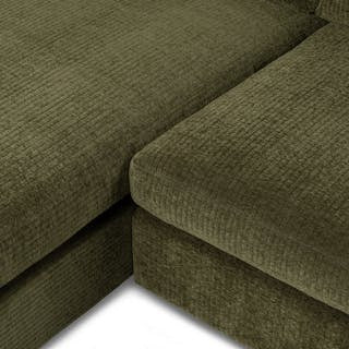 Beta 137.5" Left Modular Chaise Sectional - Cypress Green