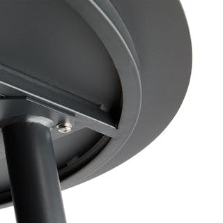 Ballo 47" Outdoor Dining Table - Black