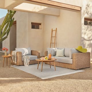 Capra 78.5" Outdoor Sofa - Beach Sand