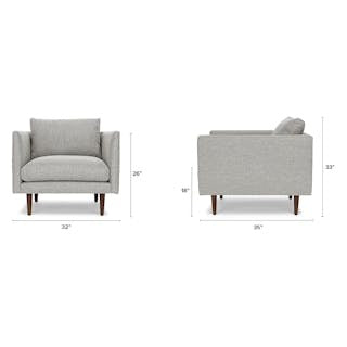 Burrard 32" Lounge Chair - Seasalt Gray