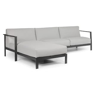Burkel 105" Outdoor Left Sectional - Cloudy Gray