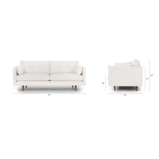 Anton 74" Loveseat - Limestone